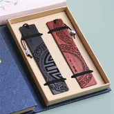 Chinese Style Redwood Sandalwood Bookmark Business School Commemorative Gift Crescent Bookmark Best Gift for Book Lover